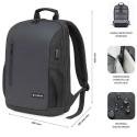 Mochila Subblim Xpand Air Padding Backpack para Portátiles hasta 15.6'/ 21L/ Puerto USB/ Negro