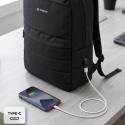 Mochila Subblim Compact Backpack 15L para Portátiles hasta 15.6'/ Repelente al agua/ Cinta para Trolley/ Negra