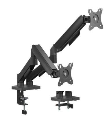 Soporte de mesa con contrapeso para 2 monitores aisens dt32tsr-357/ giratorio/ inclinable/ hasta 9kg