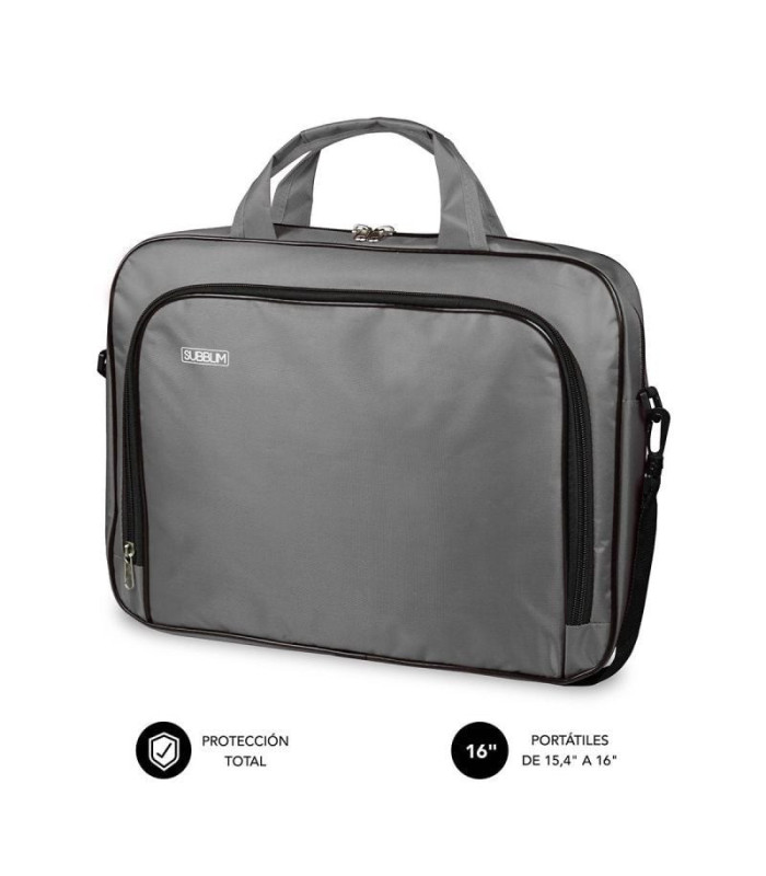 Maletín subblim oxford para portátiles hasta 16'/ gris