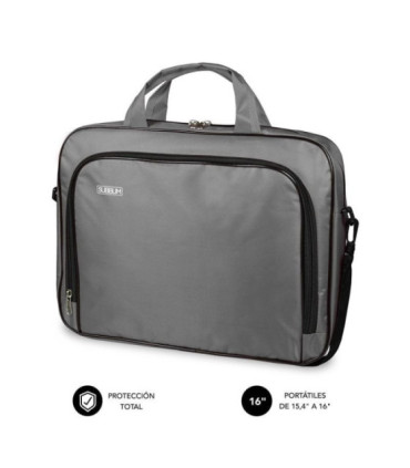 Maletín subblim oxford para portátiles hasta 16'/ gris