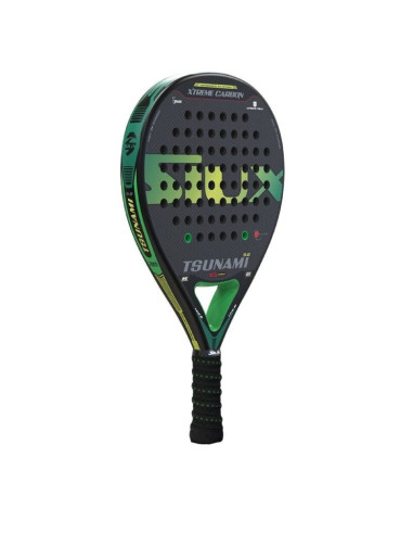 Pala de pádel siux tsunami 5.0 3k/ negra y verde