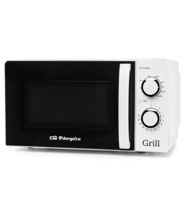 Microondas orbegozo mig 2130/ 700w/ capacidad 20l/ función grill/ blanco