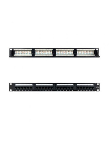 Patch panel nanocable 10.21.4124/ 24 puertos/ cat.6a/ altura 1u