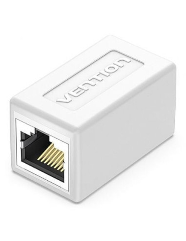 Adaptador conector rj45 ipvw0 cat6 ftp/ rj45 hembra - rj45 hembra/ blanco