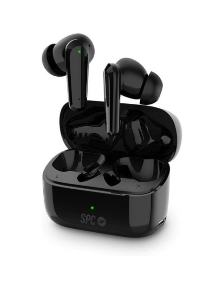 Auriculares bluetooth spc ether 2 pro con estuche de carga/ autonomía 6.5h/ negros
