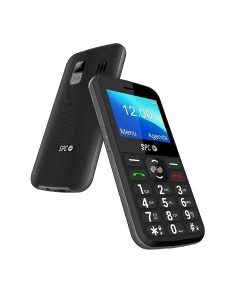 Teléfono móvil spc fortune 2 para personas mayores/ negro