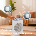 Calefactor / Termoventilador Grunkel CF-2000LINE/ 2000W/ Termostato Regulable