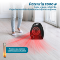 Calefactor / Termoventilador Grunkel WB-2000/ 2000W/ Termostato Regulable