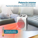 Calefactor / Termoventilador Grunkel WB-2000PLUSBL/ 2000W/ Termostato Regulable