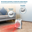 Calefactor / Termoventilador Grunkel WB-2000PLUSBL/ 2000W/ Termostato Regulable
