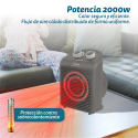 Calefactor / Termoventilador Grunkel WB-2000PLUSNG/ 2000W/ Termostato Regulable