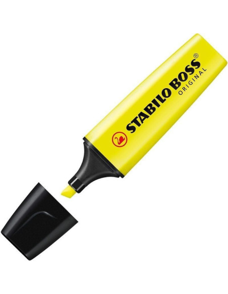 Peana de marcadores fluorescentes stabilo boss original/ 15 unidades/ colores surtidos/ incluye soporte