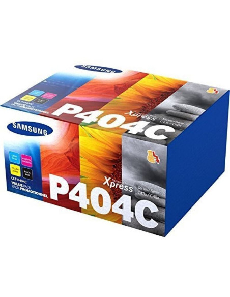 Tóner original samsung clt-404s multipack/ cian/ magenta/ amarillo/ negro