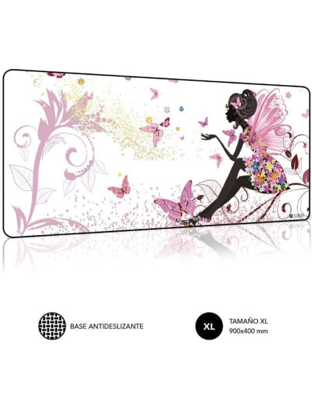 Alfombrilla subblim submp-01puw05 hada xl/ 900 x 400 x 3 mm