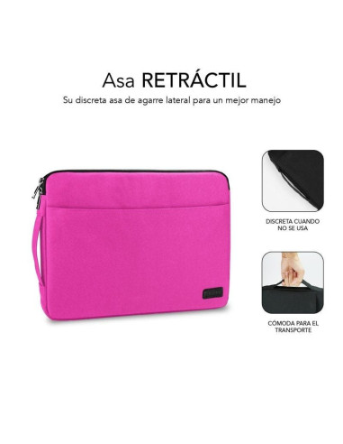 Funda subblim urban laptop sleeve para portátiles hasta 15.6'/ rosa