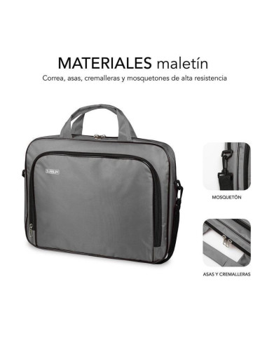 Maletín subblim oxford para portátiles hasta 16'/ gris