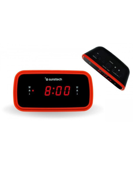 Despertador sunstech frd60rd/ radio fm