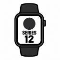 Apple Watch Series 12/ GPS/ Cellular/ 46mm/ Negro/ Correa Deportiva Negra (S/M)