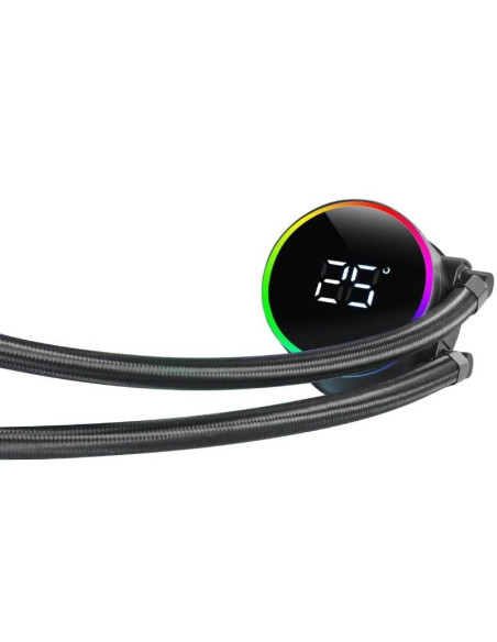Sistema de refrigeración líquida mars gaming ml-lcd360/ negro