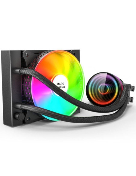 Sistema de refrigeración líquida mars gaming mlone120/ negro