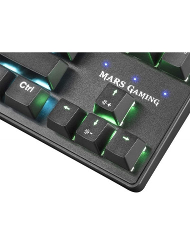 Teclado gaming mecánico mars gaming mkxtklres/ switch rojo