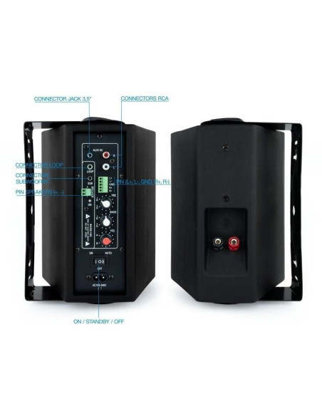 Altavoces autoamplificados tooq tqows-01b/ 60w/ 2.0