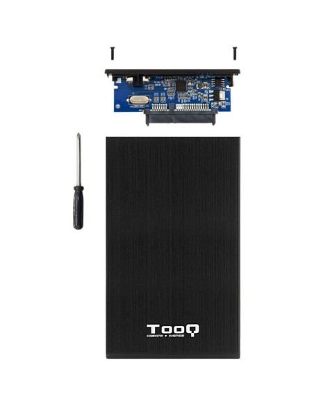 Caja externa para disco duro de 2.5' tooq tqe-2527b/ usb 3.1