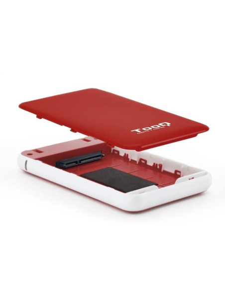 Caja externa para disco duro de 2.5' tooq tqe-2528r/ usb 3.1/ sin tornillos