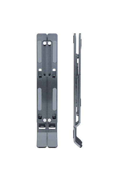 Soporte tooq tqlrs0035-al-g para portátil/ tablet hasta 15'/ gris