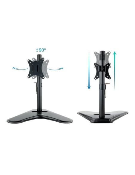 Soporte de mesa orientable/ inclinable tooq db1701tn-b para tv y portátil de 17-32'