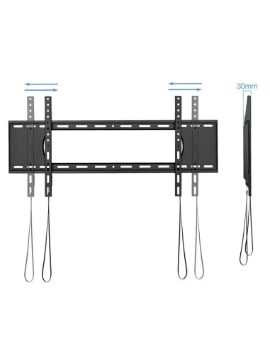 Soporte de pared tooq lp1090f-b para tv de 43-90'/ hasta 80kg