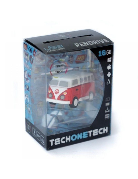 Pendrive 32gb tech one tech hippy van bang camper usb 2.0