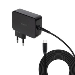 Cargador de portátil gan tooq tqlc-usbcgan90pd/ 1xusb tipo-c/ 90w/ automático/ voltaje 5-20v