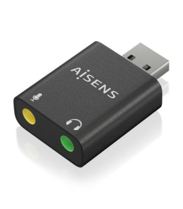 Tarjeta de sonido aisens a106-0768/ usb macho - 2x jack 3.5 hembra