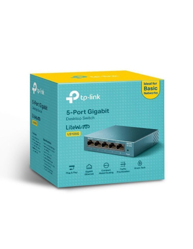 Switch tp-link ls105g 5 puertos/ rj-45 10/100/1000