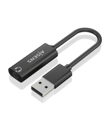 Tarjeta de sonido aisens a106-0770/ usb macho - jack 3.5 hembra