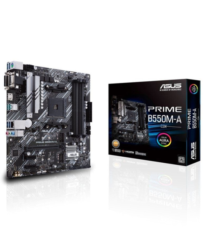 Placa base asus prime b550m-a/csm socket am4/ ddr4/ pcie 4.0/ micro atx