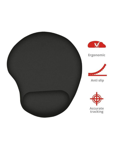 Alfombrilla ergonómica trust 16977/ 16 x 205 x 236mm