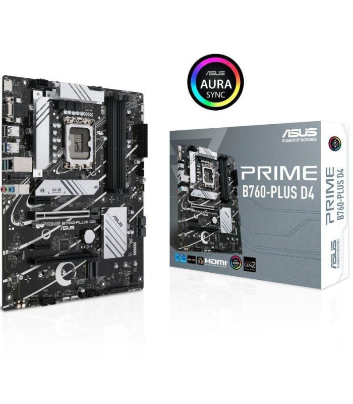 Placa base asus prime b760-plus d4 socket 1700/ ddr4/ pcie 5.0