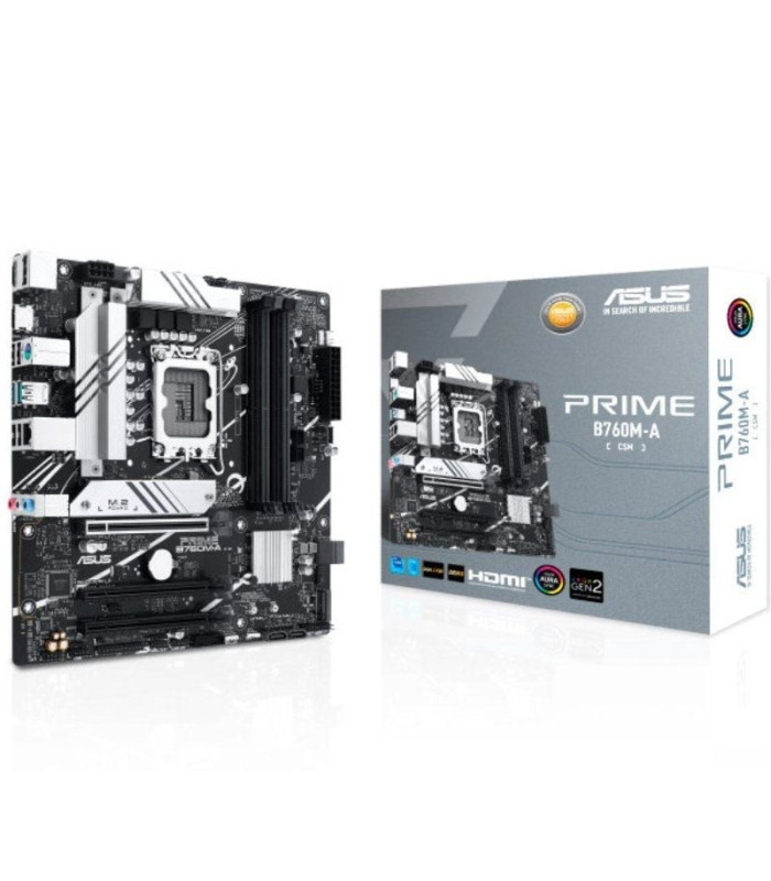 Placa base asus prime b760m-a-csm socket 1700/ ddr5/ pcie 4.0/ micro atx