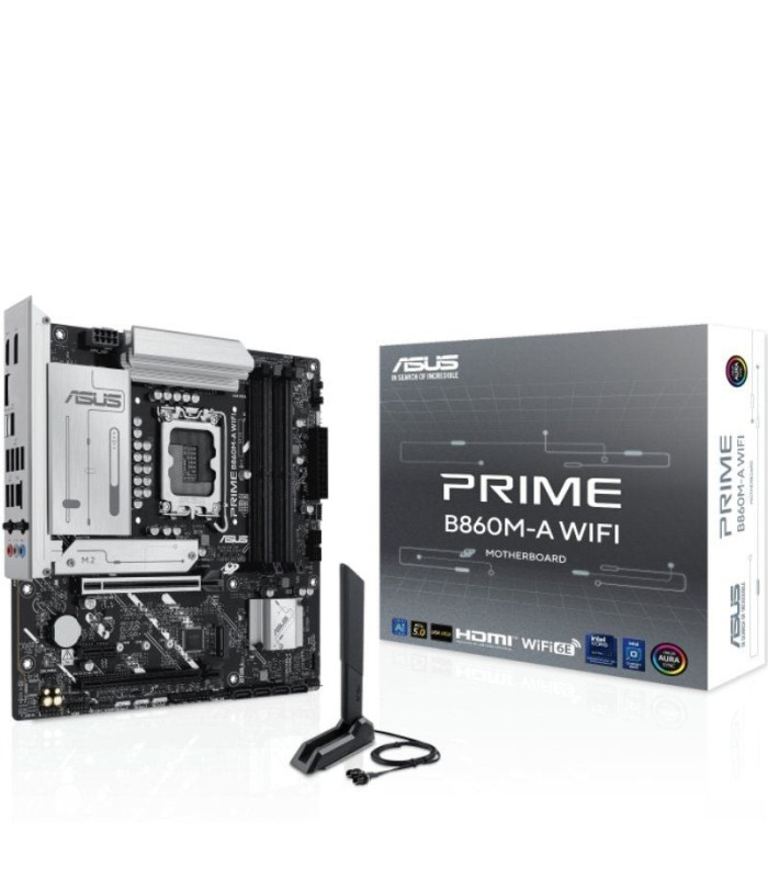 Placa base asus prime b860m-a wifi socket 1851/ ddr5/ pcie 5.0/ micro atx
