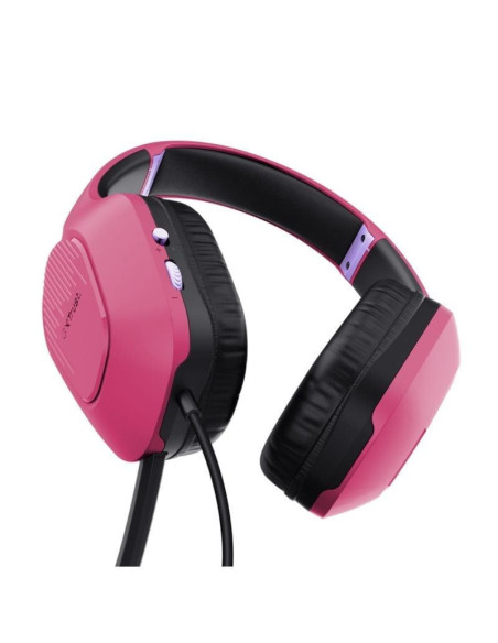 Auriculares gaming con micrófono trust gaming gxt 415 zirox/ jack 3.5/ rosas