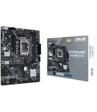 Placa base asus prime h610m-e d4-csm/ socket 1700/ ddr4/ pcie 4.0/ micro atx