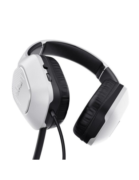 Auriculares gaming con micrófono trust gaming gxt 415 zirox/ jack 3.5/ blancos