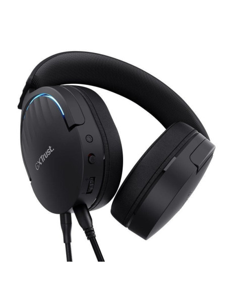 Auriculares gaming con micrófono trust gaming gxt 490 fayzo/ usb 2.0/ negros