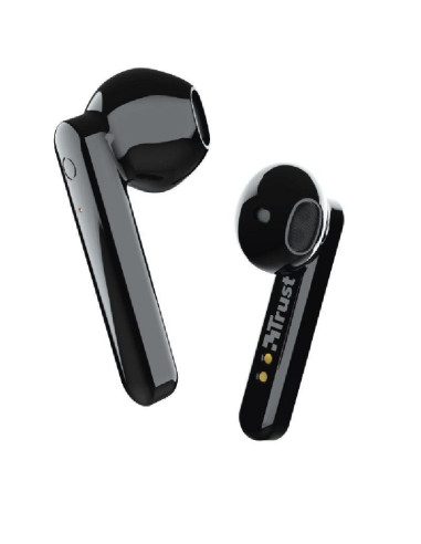 Auriculares bluetooth trust primo touch con estuche de carga/ autonomía 4h/ negros
