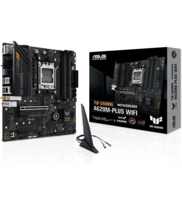 Placa base asus tuf gaming a620m-plus wifi socket am5/ ddr5/ pcie 4.0/ micro atx