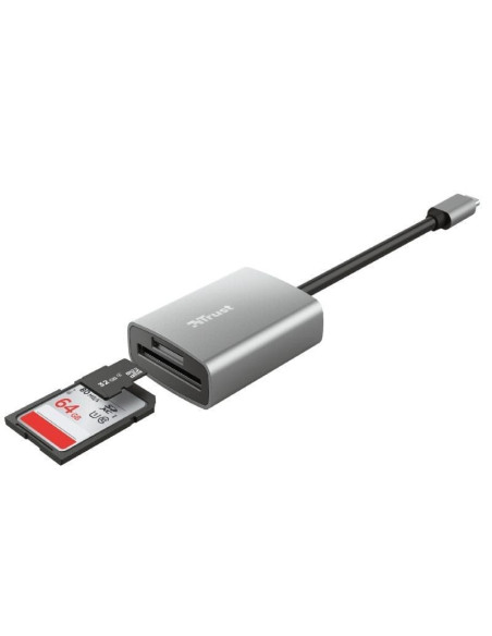 Lector de tarjetas externo trust dalyx/ usb tipo-c