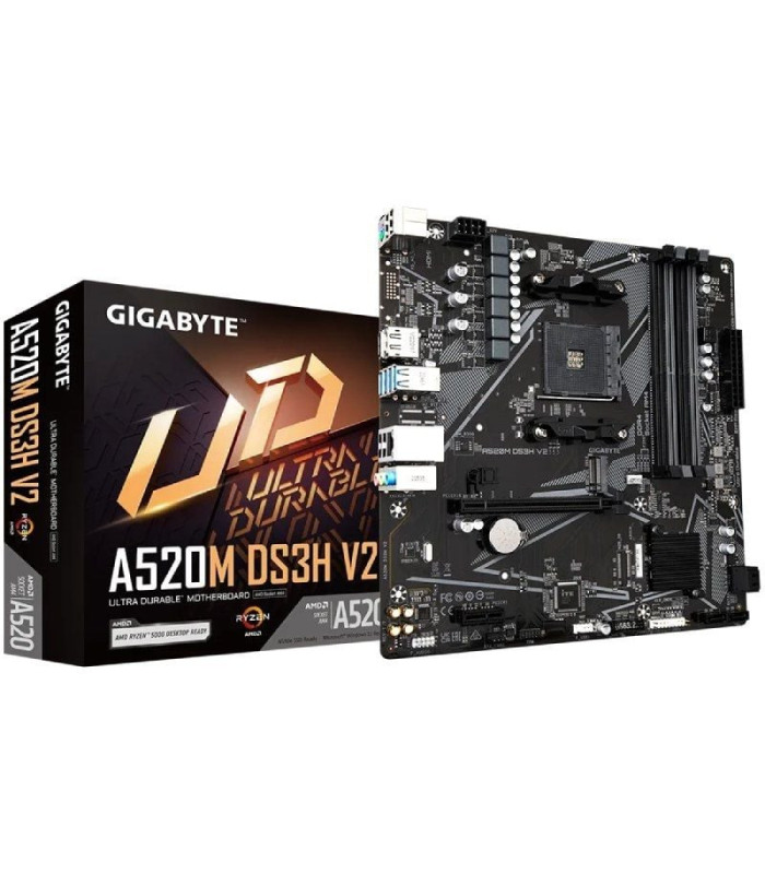 Placa base gigabyte a520m ds3h v2 socket am4/ ddr4/ pcie 3.0/ micro atx